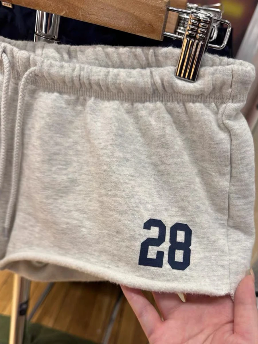 Short de sport imprimé voilier pour femme, taille élastique, décontracté, en coton, Harajuku, Vintage, Streetwear, été