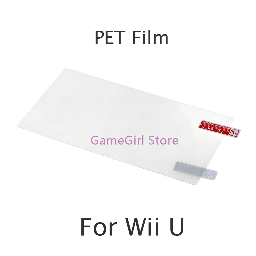 

100pcs For WIIU PET Protective Film HD Clear Screen Protector For Wii U Gamepad