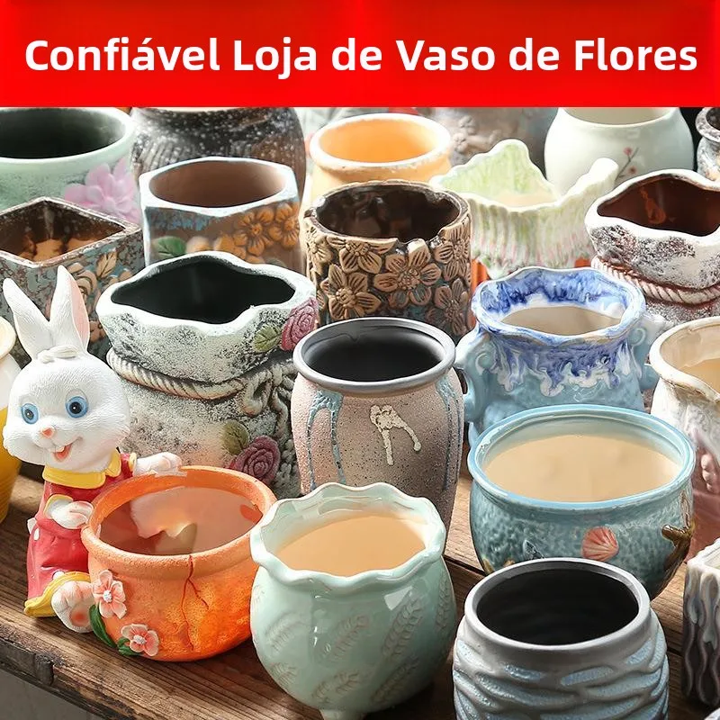 large-diameter-ceramic-potted-plants-creative-coarse-ceramics-succulent-flower-pots-label-attached-vintage-style-flower-pots