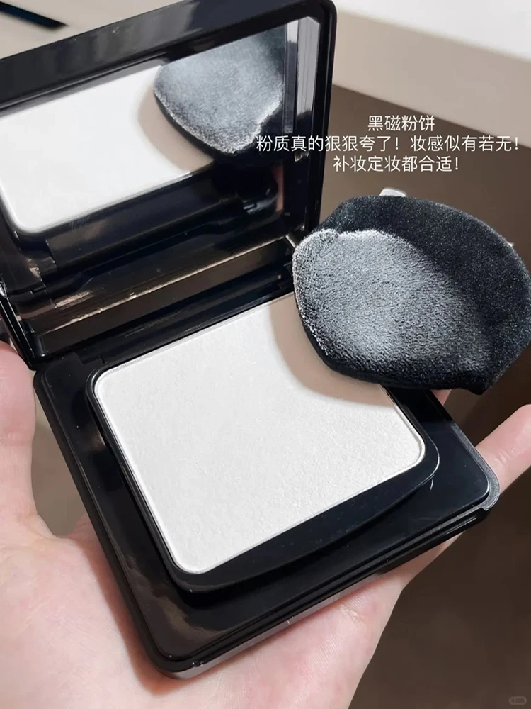Carslan Black Magnetic Setting Powder Fine Mist Oil Control Lightweight Transparent Long Lasting Pressed Powder Makeup Dry Skin