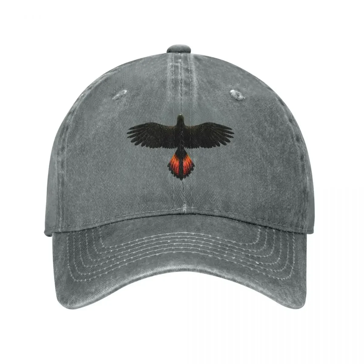 Red-Tailed Black Cockatoo - Australian Bird Baseball Cap Beach beach hat black Girl'S Hats Men's