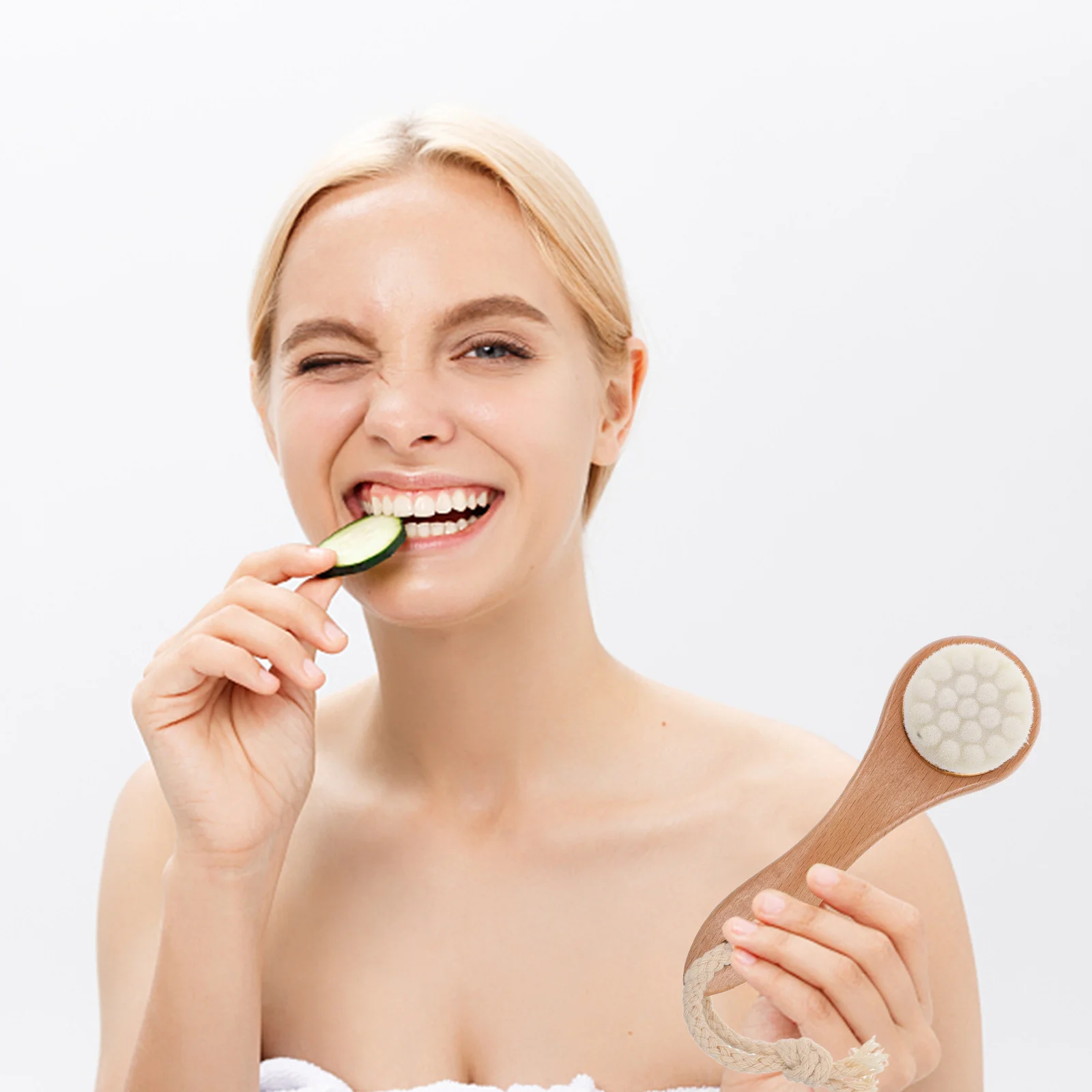 ナノ洗顔ブラシ ソフトフェイススクラバー ディープクリーン角質除去ブラシ スキンケア用 ポータブルハンドル洗顔ツール