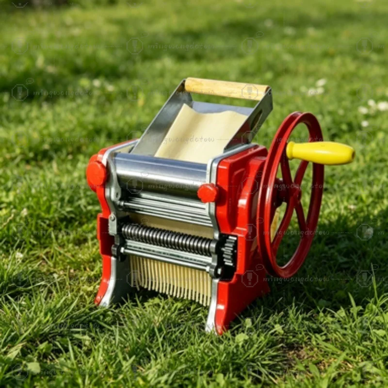 Stainless Steel Hand Crank Noodle Maker Manual Pasta Machine Household Dough Roller Press for Spaghetti Dumpling Wrapper