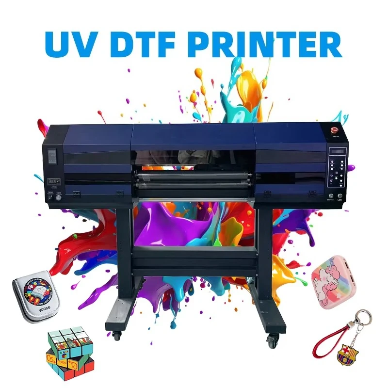 New A3 Desktop UV DTF Printer 30cm Crystal Label UV Ink 1 Year Warranty for Various Industries