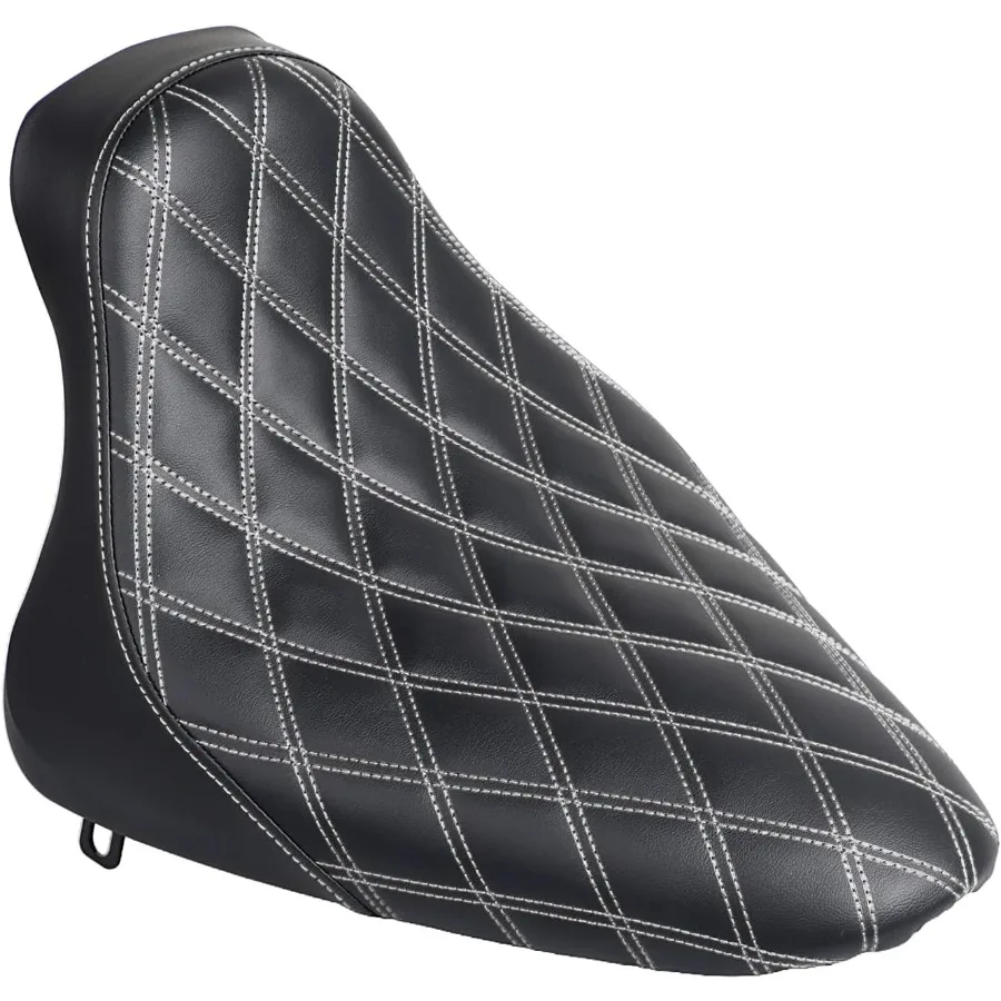 

Black Front Driver Solo Seat Cushion Pillion For Harley 20002007 Softail Deluxe FLSTN FXST Fat Boy FLSTF Softail Springer Herit