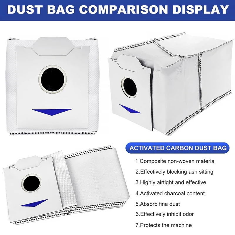 ABDJ-rollo de cepillo lateral, filtro, paño de mopa, bolsa de polvo para Ecovacs Deebot N30 OMNI / N30 PRO OMNI /N30 PRO, piezas de aspiradora