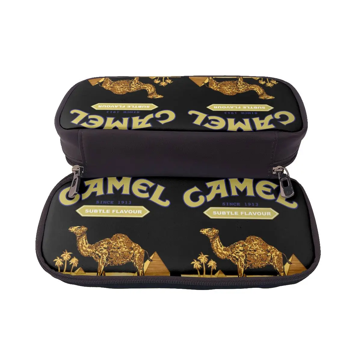 

Camel Cigarettes Leather Pencil Case for Students School Pen Box Pencil Bag Stationery Supplies Pen Holder Bag