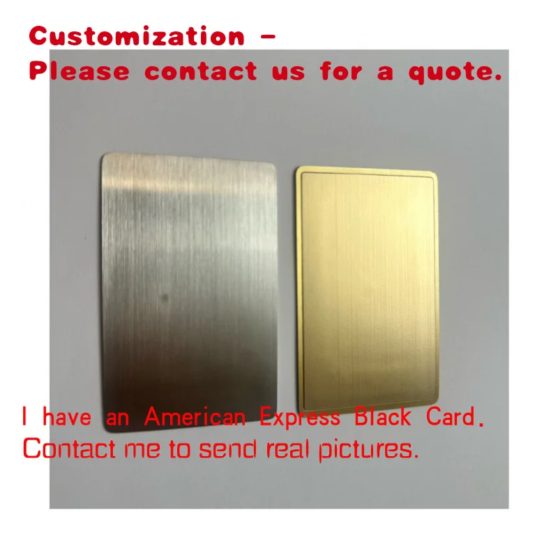 

custom.Personalized customized laser engraving membership Ntag216 chip black contact RFID business NFC metal card