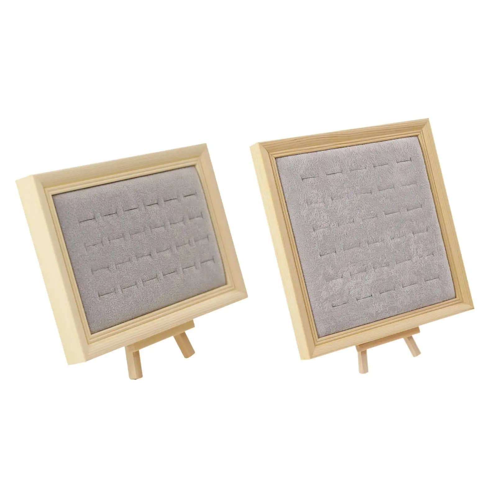 

Display Tray Ears Organizer Wooden s Organizer Velvet Slot Insert Wedding Holder Stand