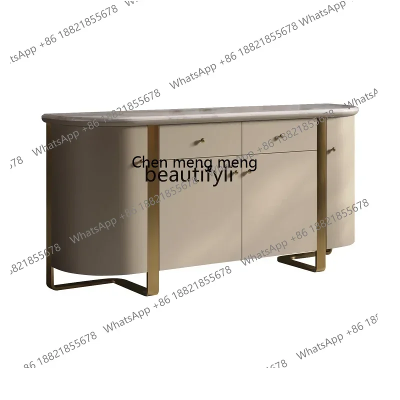 

X Light luxury dining side cabinet shoe cabinet Italian post-modern marble dining room bedroom storage high-end entrance cabinet
