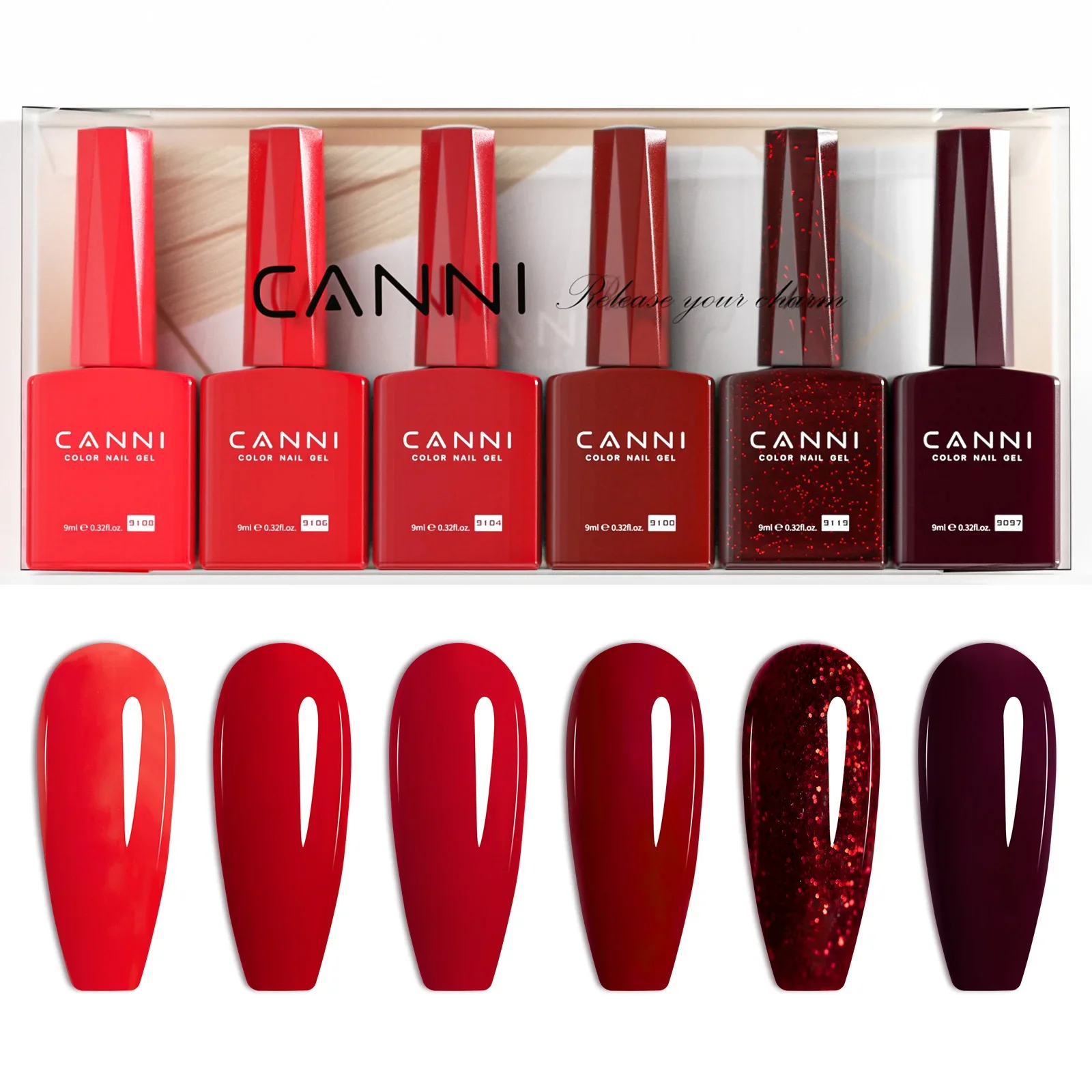 DDC nuevo 9ml Hema libre Uv Gel uñas esmaltes Gel Set 6 unids/lote Kit de Gel Uv con Base/mate Top/primer/deshidratador conjunto de regalo