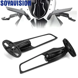 Adjustable Rotating Motorcycle Wind Wing Rearview Side Mirror for Honda CBR650R Kawasaki Ninja Suzuki GSXR 600 750 Yamaha Ducati