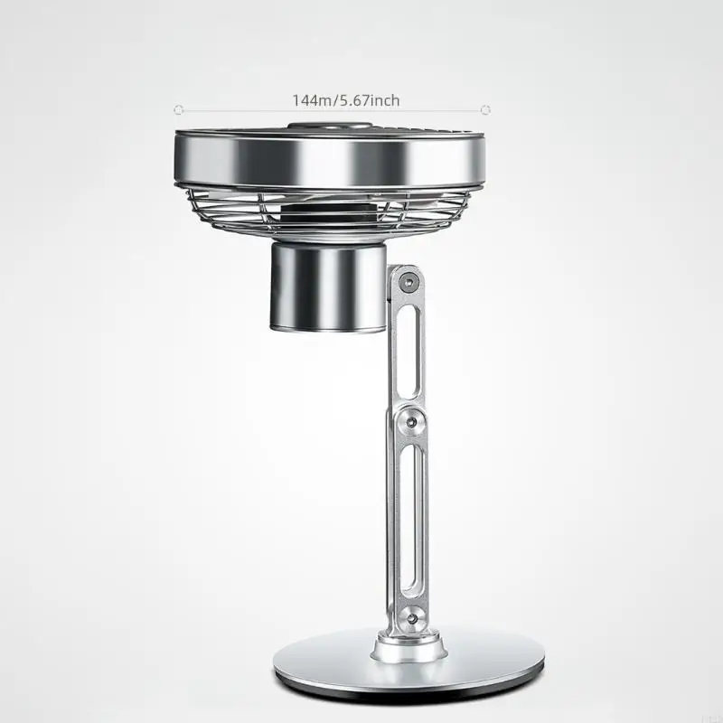 F42D Fan Metal Numoless 5.6 "Fan da scrivania USB potente ventola del desktop USB 360 ° RATALLE