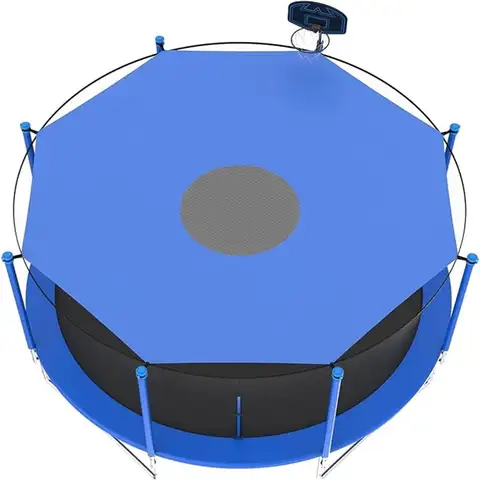 Trampoline Sun Shade Cover 8/10/12/14/16ft，Trampoline Awning, Trampoline tent cover for indoor or outdoor trampolines，Sunshade