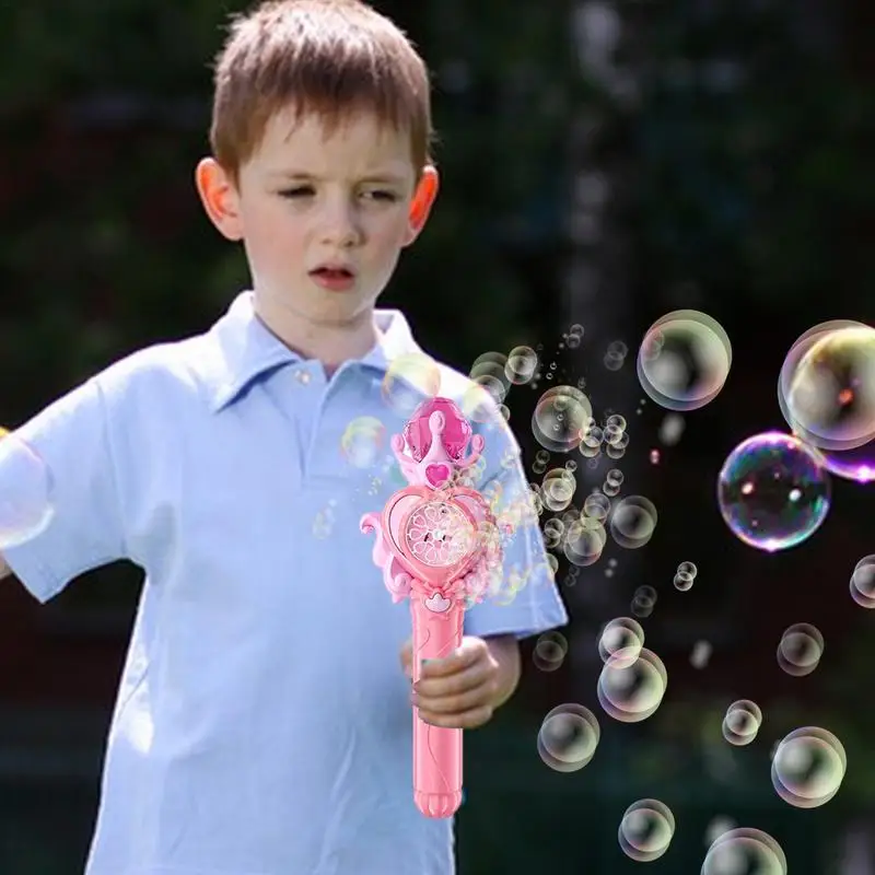 Máquina Bubble Maker para festa, Brinquedos ao ar livre, Varinha mágica, Jogos externos para crianças