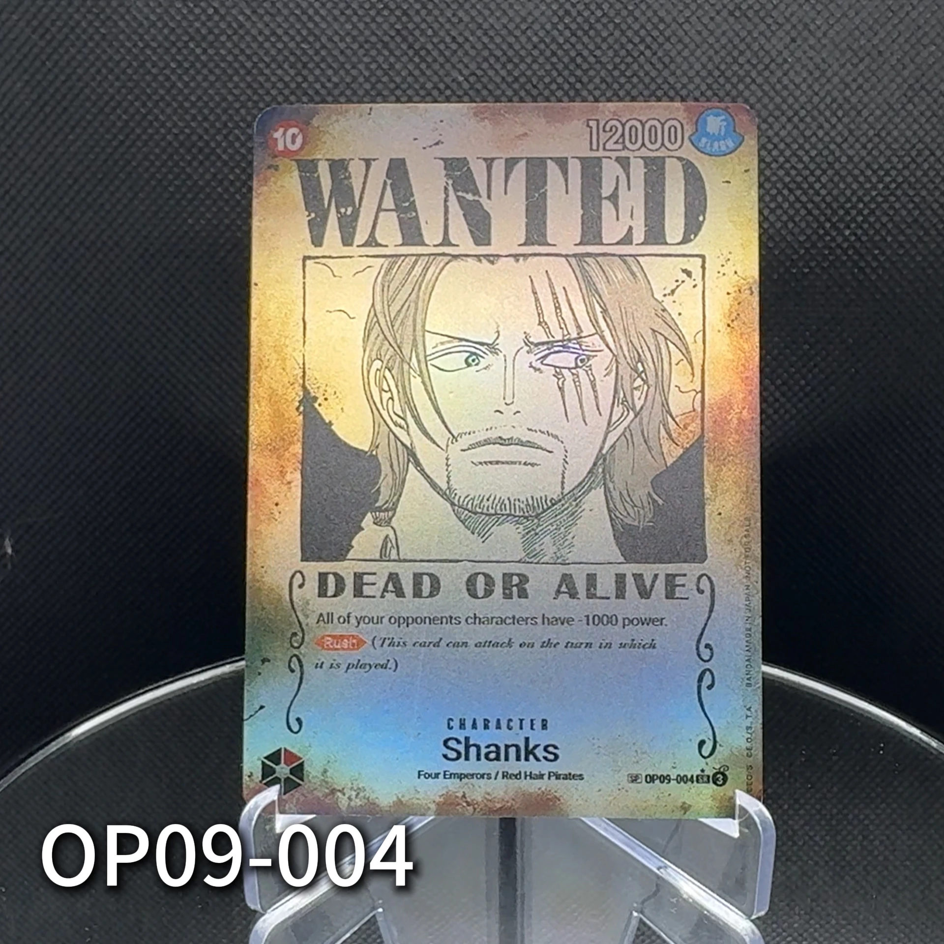 One Piece TCG 4 Emperors Wanted Poster Card