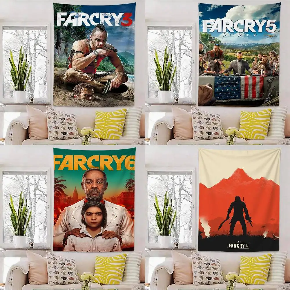 

GameThrilling Open World f-Far Crys Flag Outdoor Decorations for Bedrooms Home Decor Items Decoration Banners