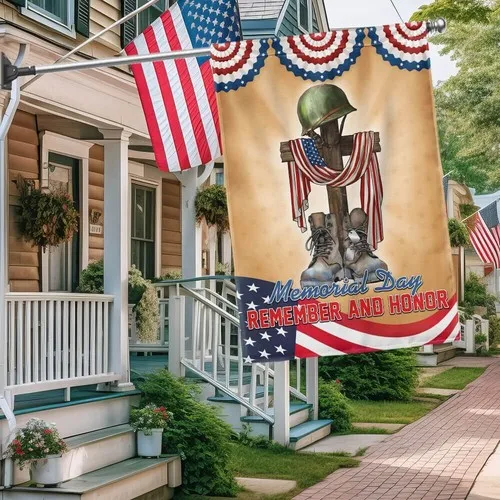 Memorial Day Remember and Honor Veteran Flag Graden Flag UUI GGX