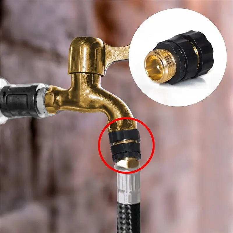 A76K Garden Hose Fitting Quick Connectors- 6 Set, 3/4 Inch Male And Female Fitments Included