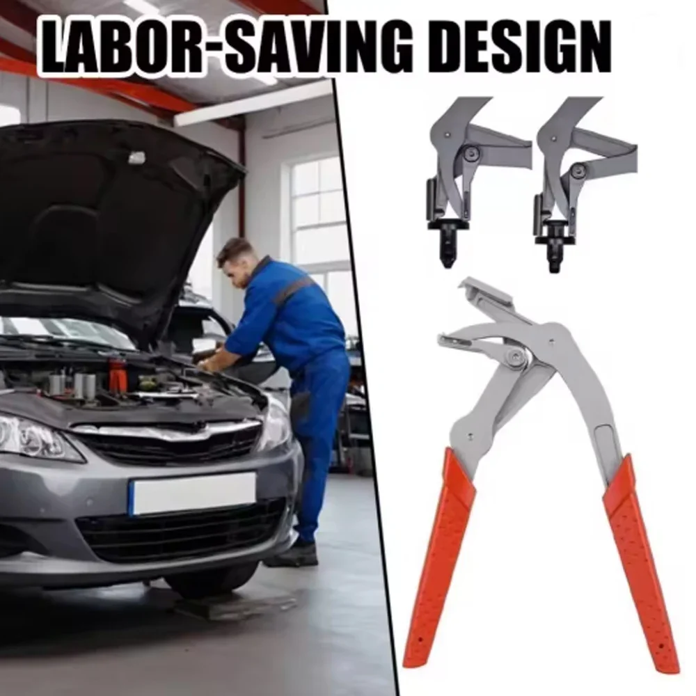 Anti-Slip Grip Automotive Disassembly Pliers Heavy-Duty Universal Bottom Buckle Trim Removal Tool Ergonomic Grip Easy Removal