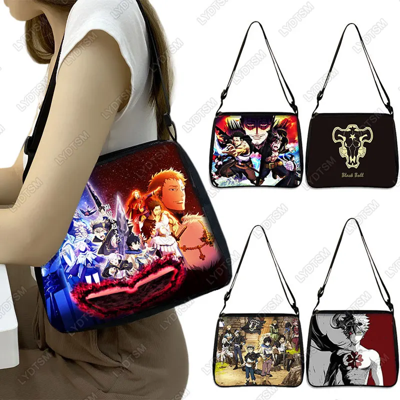 

Anime Black Clover Print Shoulder Bag Asta Noell Nero Manga Women Handbags for Travel Phone Purse Holder Ladies Shopper Bags