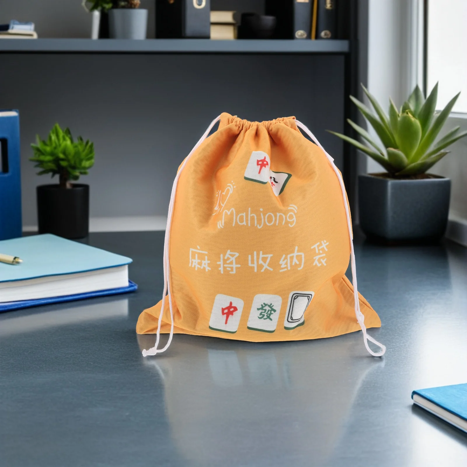 

Mahjong Storage Bag Empty Mahjongg Drawstring Tiles Bags Large Oxford Cloth Holder