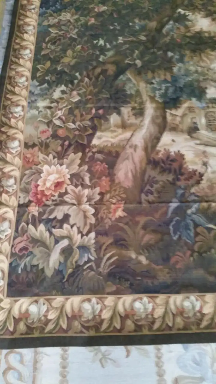 Free shipping 100% Aubusson Tapestry / arras,Aubusson woolen tapestry, handmade tapestry