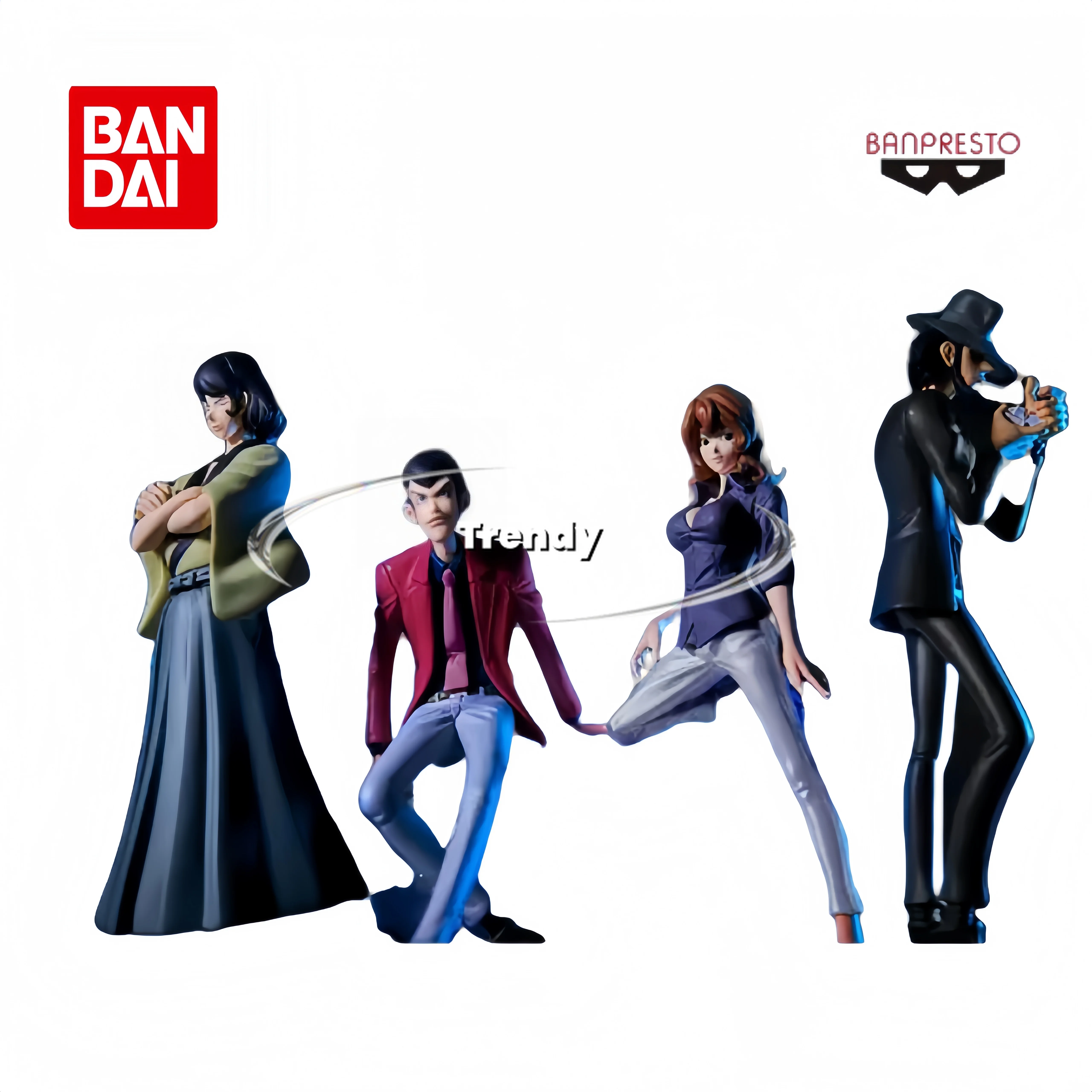 

【В наличии 】100% оригинальные Bandai Lupin Iii Daisuke Jigen Fujiko Mine Ishikawa Goemon Модели персонажей аниме Фотограф Стилист