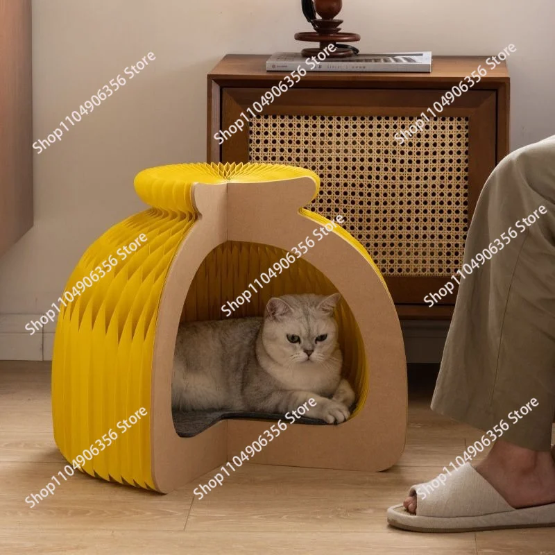 Famous Closed Cat Cave House, Removable Cushion Cat Tent, Warm Pet Nest for Winter & Year Round Use