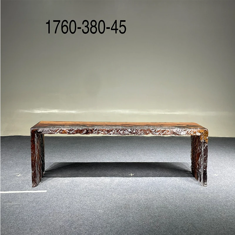 

Gold Camphor Glacier Resin Bench 176-35-45