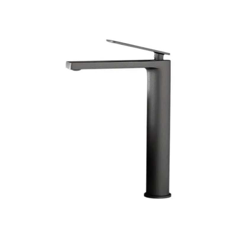 

Modern Creative Design Waterfall Basin Tap Mixer Gun Grey Bathroom Basin Sink Faucet Brass Faucet