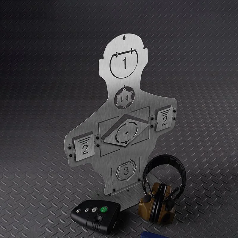 Treni per esercizi bersagli da allenamento per tiro al bersaglio a metà corpo in acciaio inossidabile Bersagli portatili in acciaio metallico