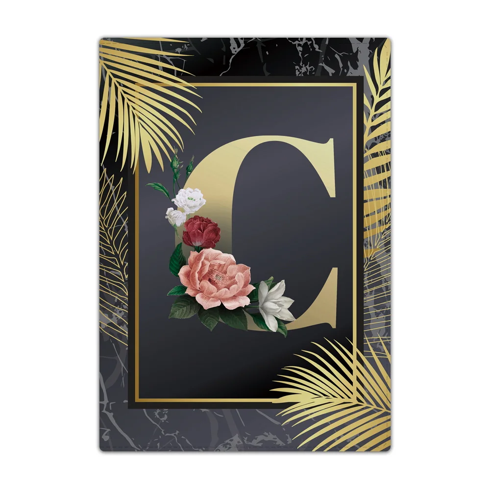 Passport Sleeve Women Men Waterproof Protector Case Golden Letter Print ID Card Bank Cards Protective Secure Passports Cover