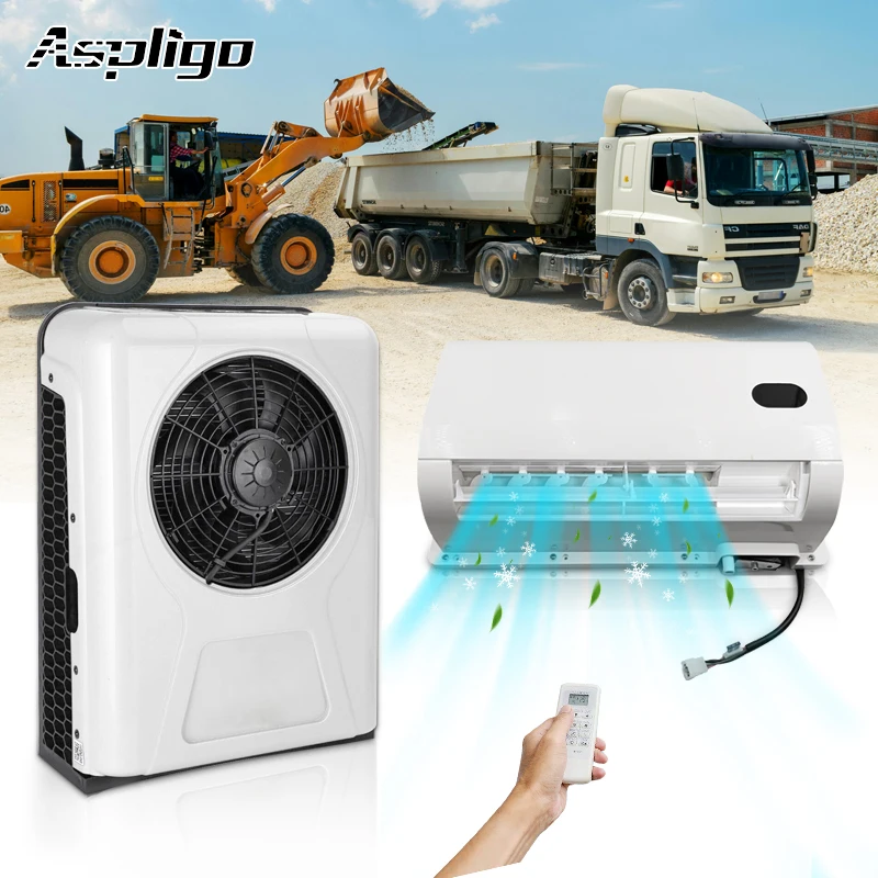 Aspligo 10500 BTU Split-Klimaanlage, 12V elektrische Klimaanlage für LKW, Wohnmobil, Wohnwagen, Campingbus