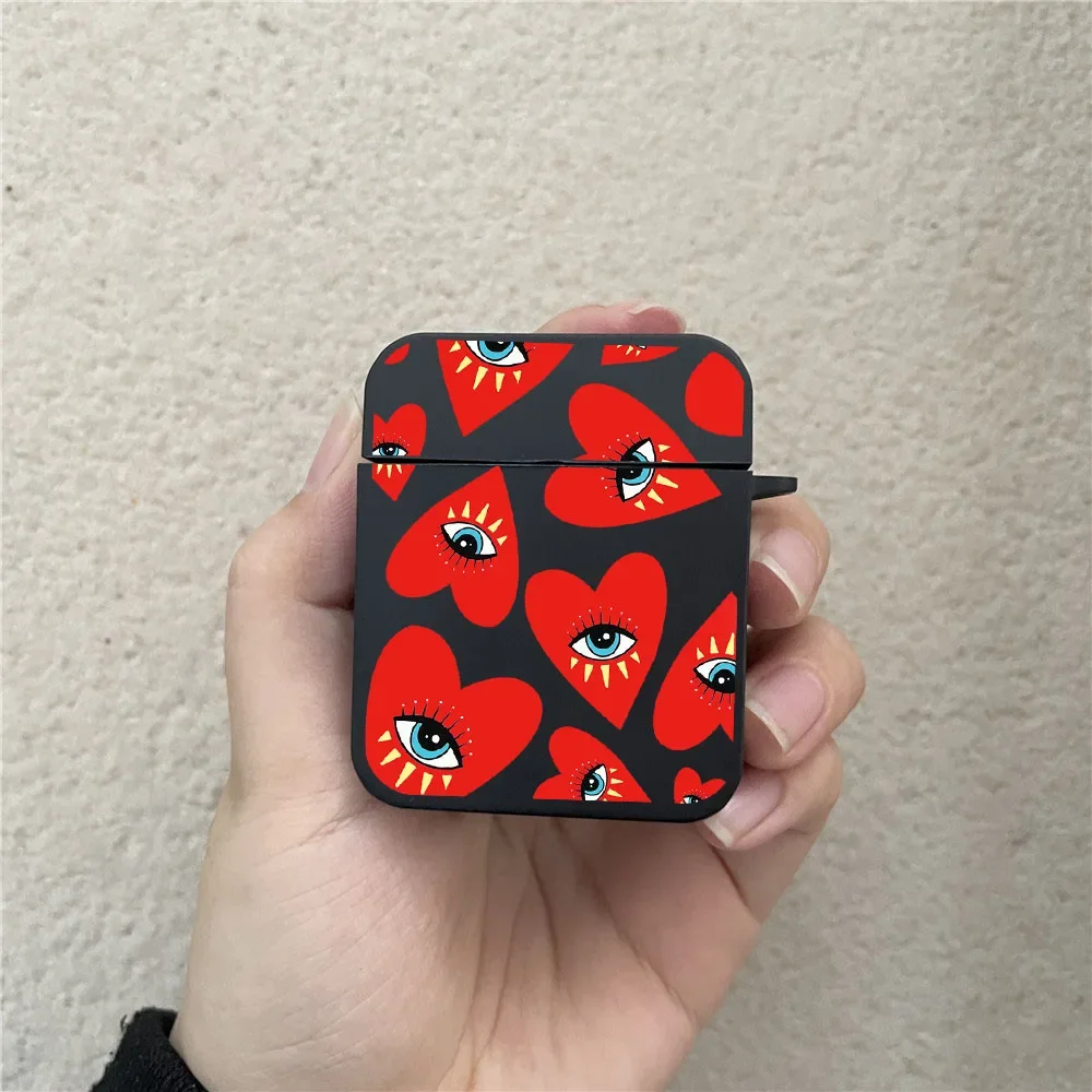 Fashion Lucky Eye Blue Evil Eye Print Etui na słuchawki bezprzewodowe Airpods 4 2 3 Pro Pokrowiec na słuchawki Air Pods Pro2 Akcesoria