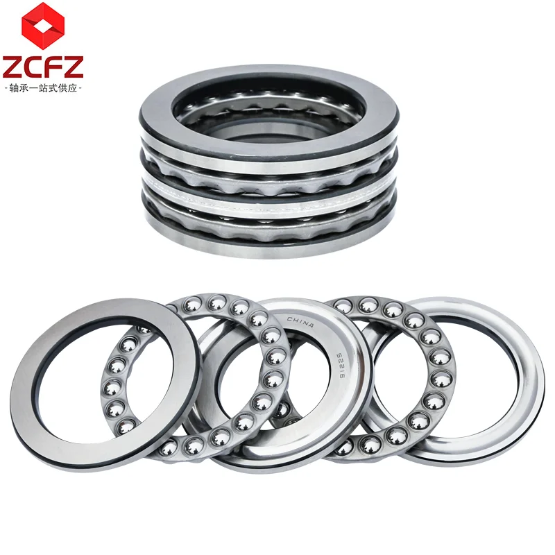 Axial Ball Bearings 52202 52204 52205 52206 52207 52208 52209 Bidirectional Thrust Ball Plane Bearing