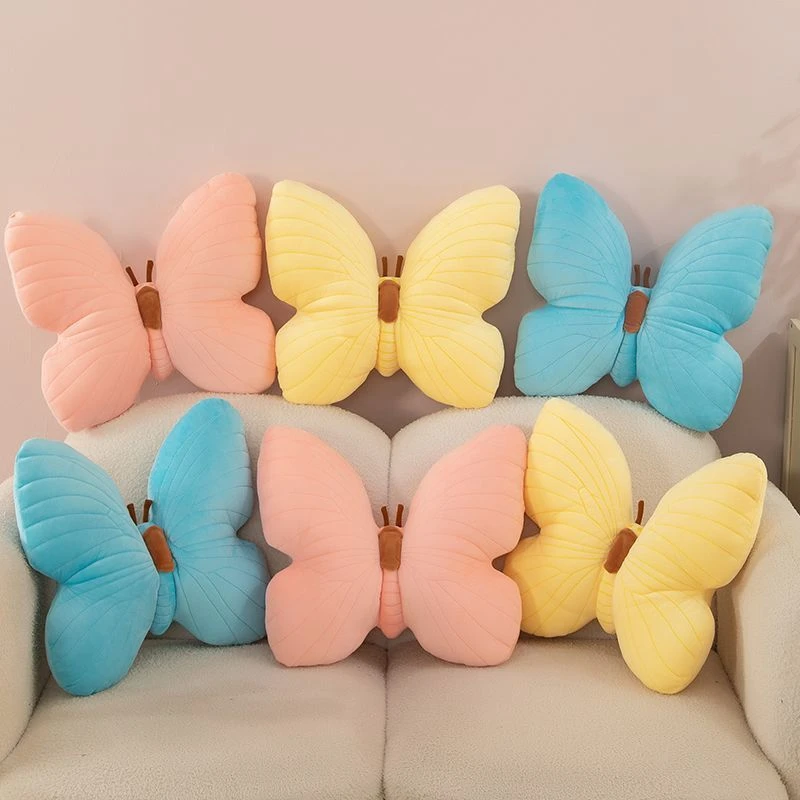 

45CM Large Butterfly Plush Toy Super Soft and Cute a Sleeping Cushion Sofa a Throw Pillow Doll a Birthday and Christmas Gift