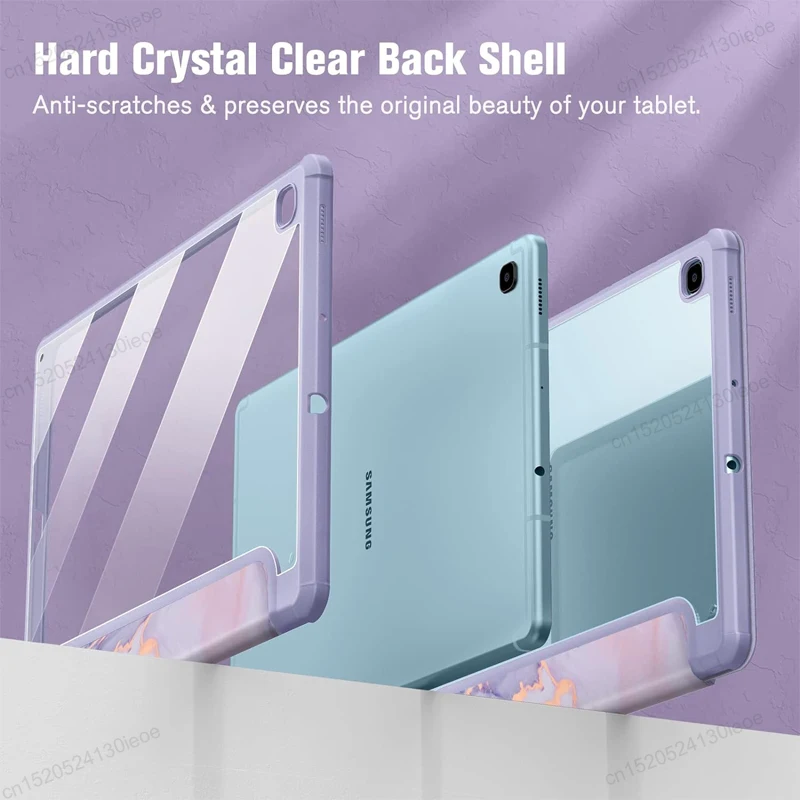 Funda For Samsung Galaxy Tab S6 Lite 10.4 2024 P620 P625 P610 P615 P613 P619 Case With Pencil Holder Cover Tri-Fold Stand Shell image 3