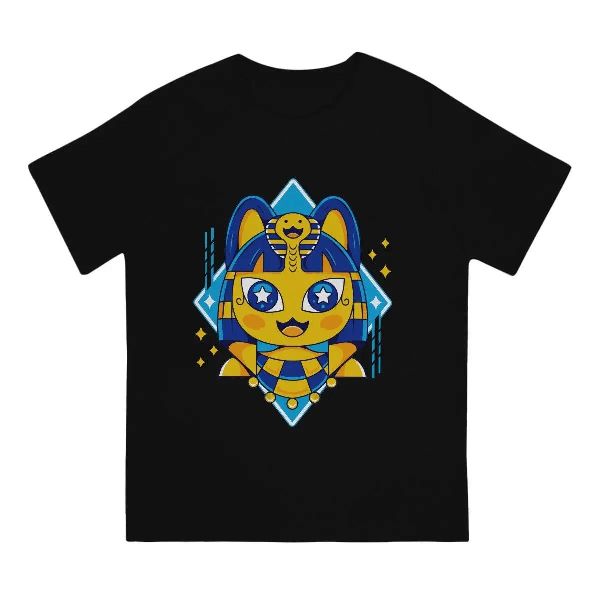 Ankha Kawaii Hip Hop TShirt Animal Funny Crossing Timmy Game Leisure T Shirt Summer Stuff For Men Women