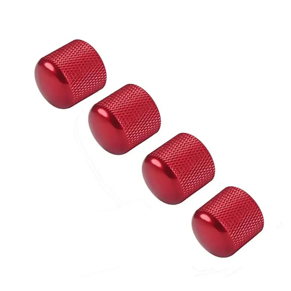 4Pcs 6mm Guitar Bass Dome Tone Volume Control Knob Cap For Electric-Guitar Bass Plated Bass Dome Tone Volume Control Knob Cover