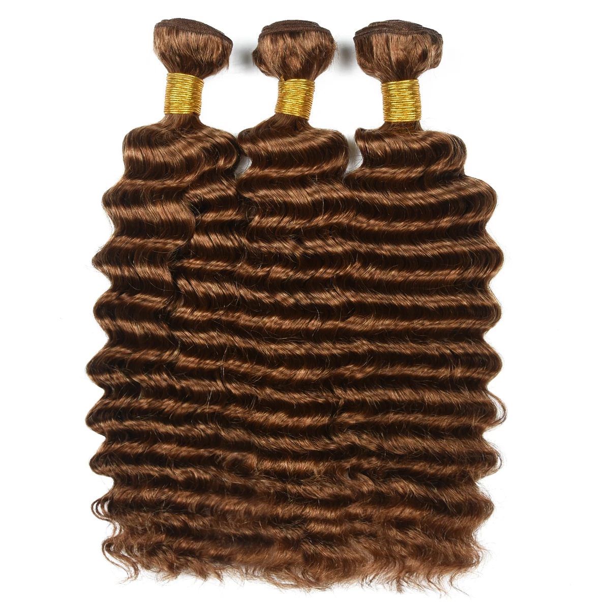 

Цветной пучок волос с глубокими волнами 1/3/5 Remy Human Hair Weave In Extensions Ombre Double Weft Hair Bundle Коричневый цвет 99J