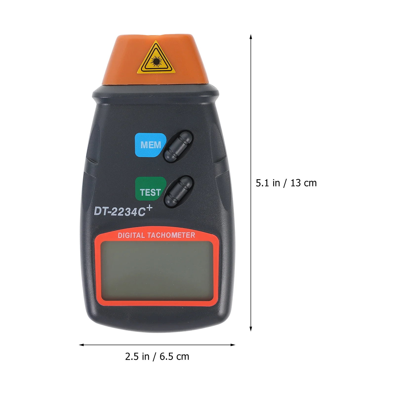

Digital Tachometer Md-2234c Plus High Class Ii Range 25 to 99999 Rotary Measurement Adjustable Tester Automatic Switchover Red