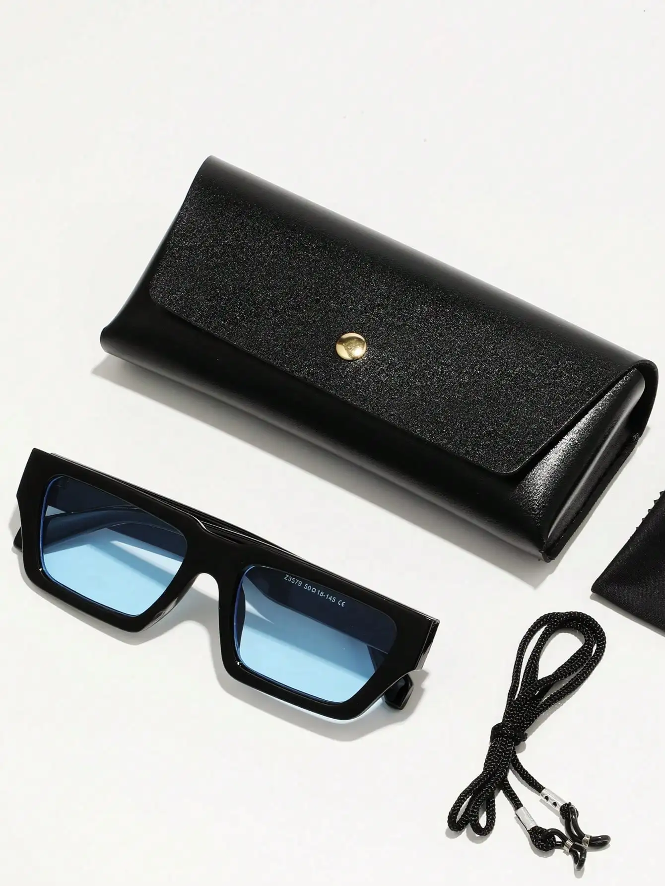 

POLASUP 1pc Men Polycarbonate Explosion-Proof Lens Sport Leisure Street-Style Retro Flat Top Fashion Copper Hinge Non-Plastic Hinge Special Anti-UV Sunscreen Black Gradient Gray Lens Sunglasses (Comes With Eyeglass Strap And Cloth) All Seasons Men Stylish