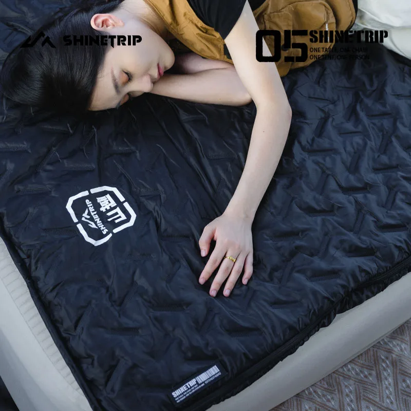 ShineTrip G150Travel Envelope Sleeping Bag Warm Patchwork Machine Washable Portable Storage Outdoor Stretchable Feet Large Space