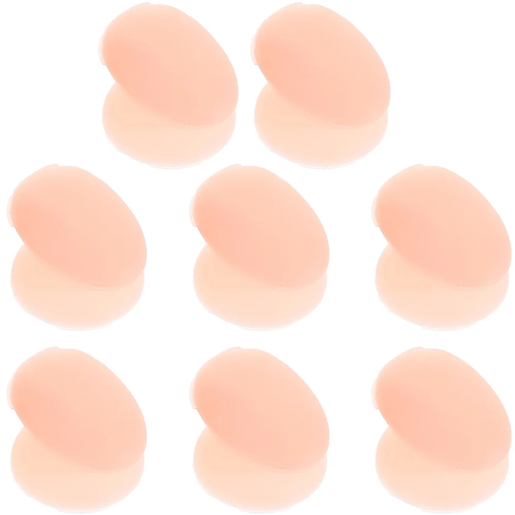 8 個のメイクブラシカバーシリコンリップブラシスリーブ紛失防止防塵キャップ口紅リップグロスアプリケーションストレージ用