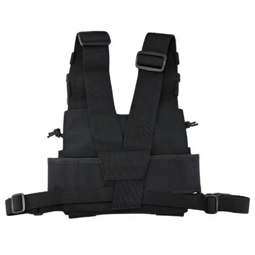 Multifunctional Radio Chest Harness Water Resistant Chest Bag for Walkie-talkies Sports Adjustable for Men's for Radio