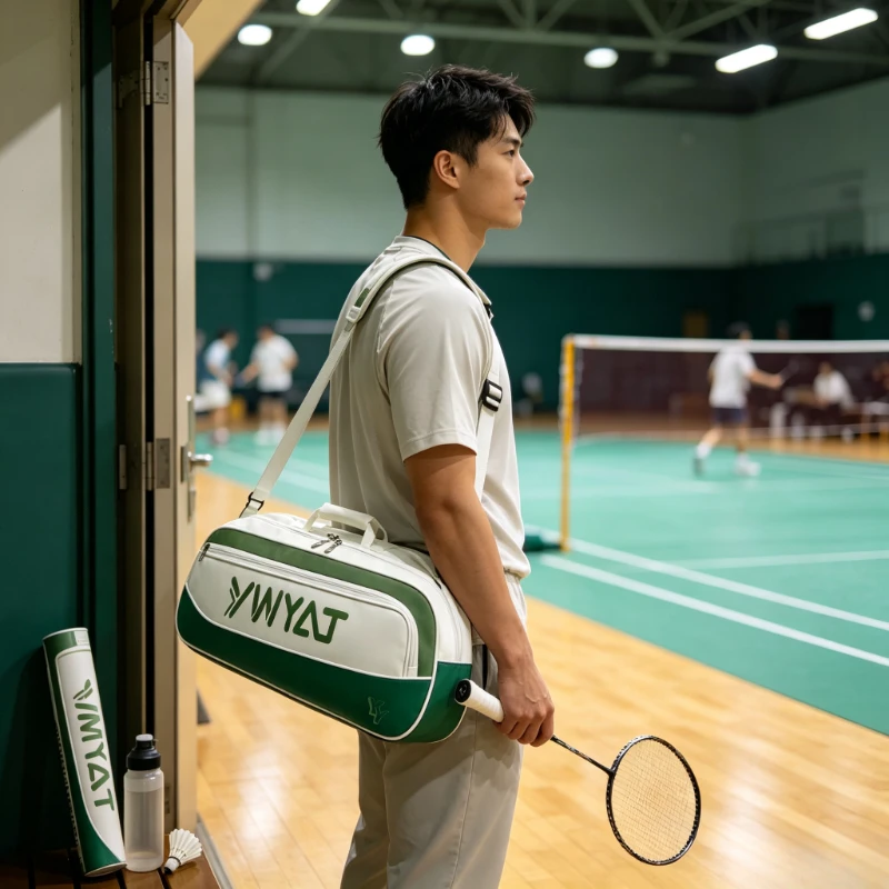 Unisex Badminton Backpack for Students & Adults, Large Capacity Strong Load Tennis Sports Bag for Outdoor Training and Travel