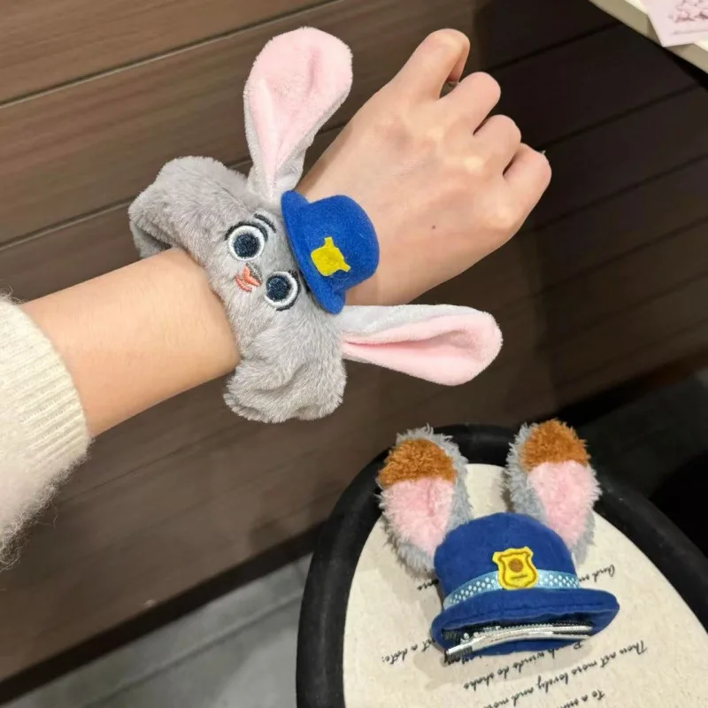 

Cute! Disney Zootopia Judy Plush Hairbands Cartoon Sweet Hairpin Creative Bangs Side Clip Girl Birthday Suprise Gift for Grils