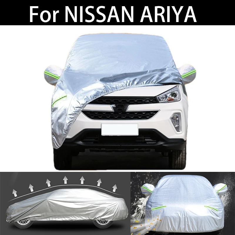 

For NISSAN ARIYA winter Car Cover Dustproof Outdoor Indoor UV Snow Resistant Sun rain Protection waterproof hail cover for car