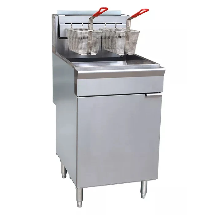 Standing Gas Fryer Top Counter Deep Fryer Commercial Propane Deep Fryer Machine